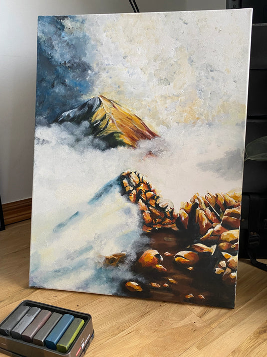 Catstye Cam in the Clouds canvas